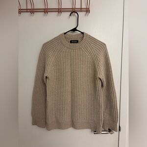 NAADAM Men's Tan Crewneck Sweater
